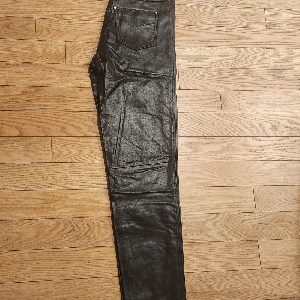 Men's 5 Pockets Levi's Style Bikers Pants / Bikers Trouser. - Picture 5 of 5